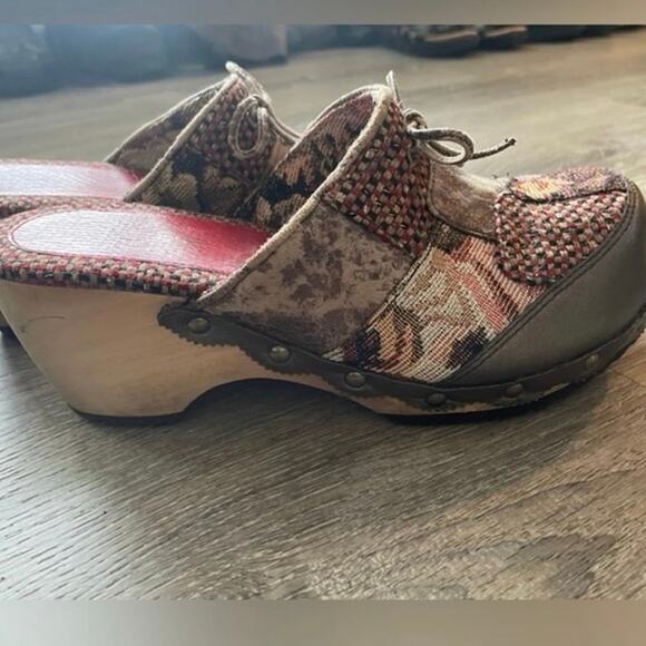 Rare y2k Kenzie Chunky Patchwork Clogs vintage - Picture 1 of 4
